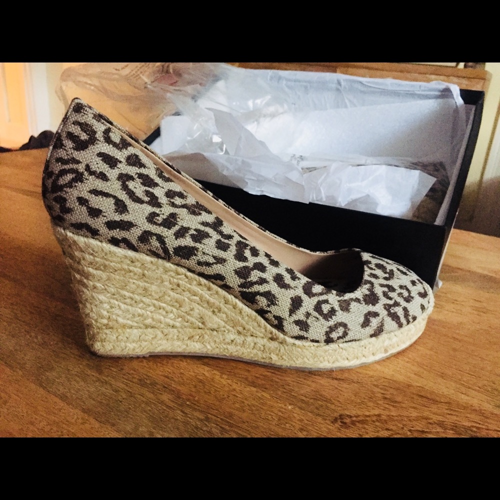 NWT J. Crew Seville Printed Espadrilles Wedge